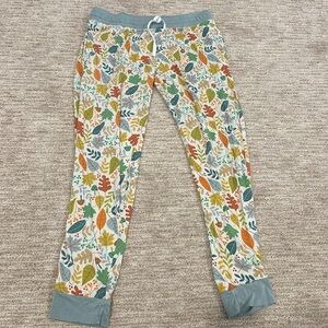 LITTLE SLEEPIES FALL LEAVES WOMENS PJ JOGGERS SIZE M